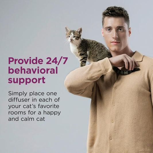 COMFORT ZONE Value Kit: 3 Cat Calming Diffusers & 6 Refills; Cat Pheromones Help Anxiety; Reduce Stress, Urine Marking, Scratching
